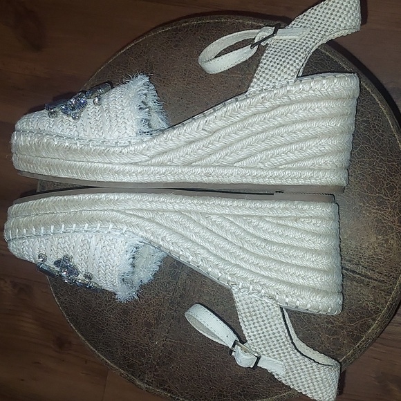 Anne Klein Lenox Espadrille Wedge Sandals - Picture 7 of 14